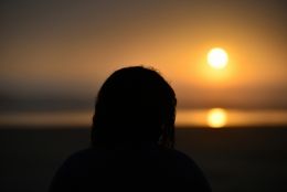 beach silhouette