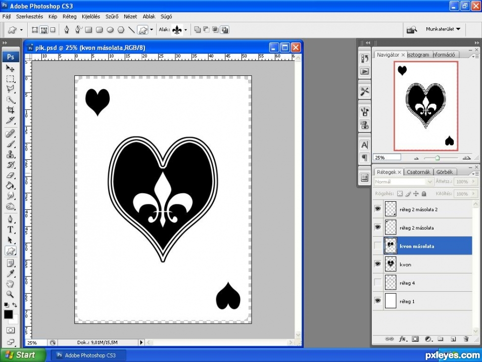 Creation of Cliches: Step 3