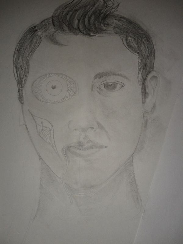 Creation of "Retrato de Dos Mundos: Luis vs. Roshy" (Portrait of Two Worlds: Luis vs. Roshy): Step 2
