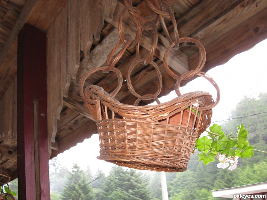 Hanging from the beam house