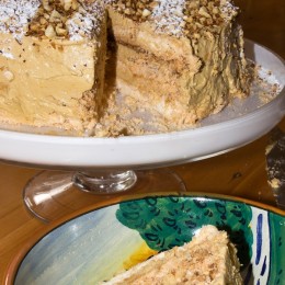 Coffee Meringue Cake