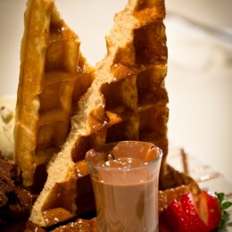 The Waffle with ice cream