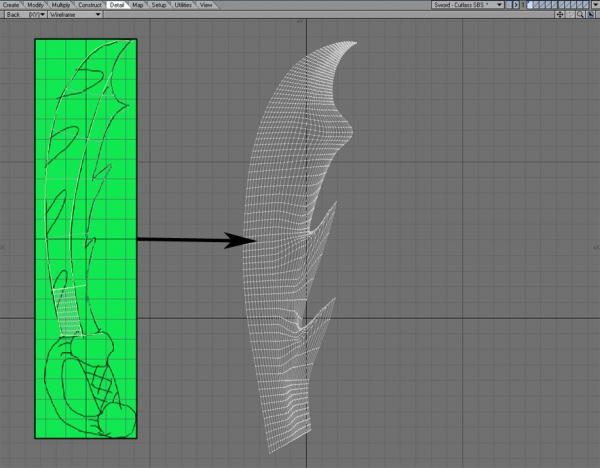 Creation of Cutlass on Velvet: Step 1