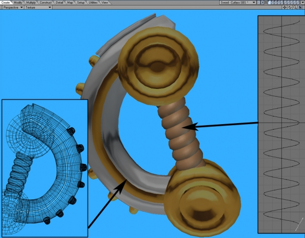 Creation of Cutlass on Velvet: Step 2