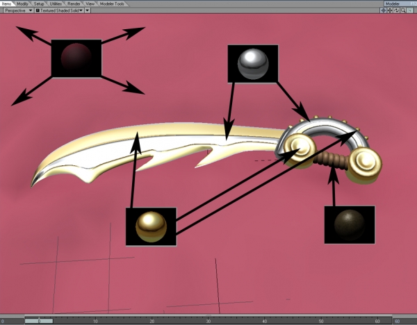 Creation of Cutlass on Velvet: Step 3
