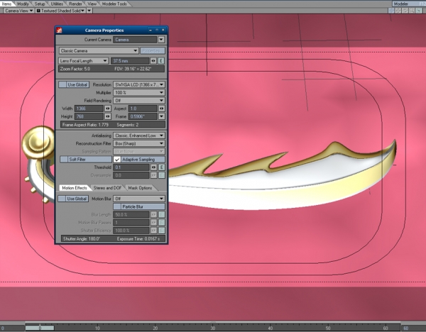 Creation of Cutlass on Velvet: Step 4