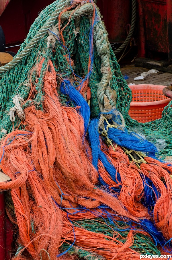 coloured rope