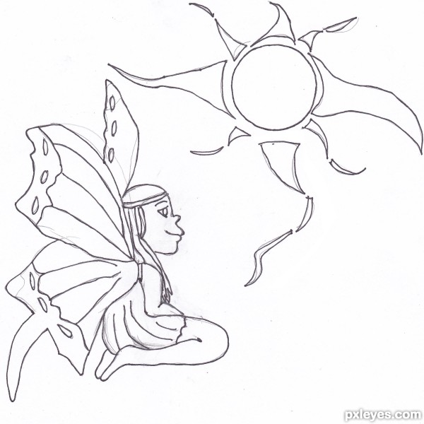 Creation of the sun: Step 1