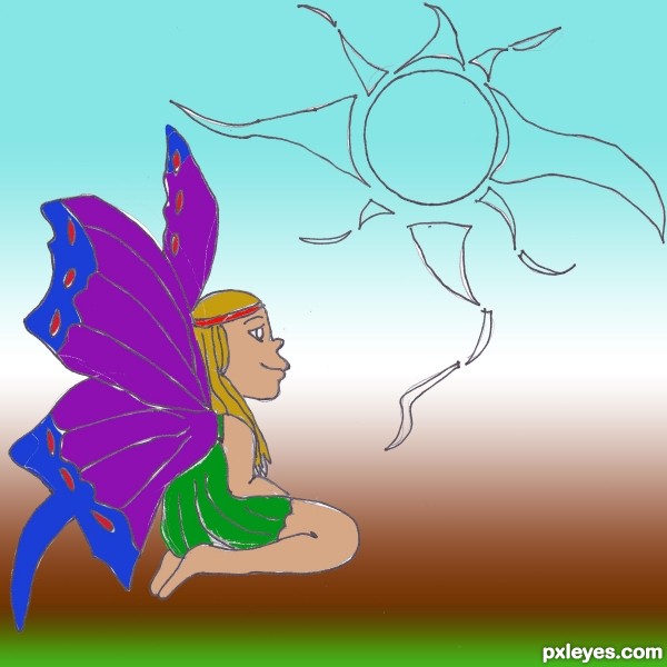 Creation of the sun: Step 3