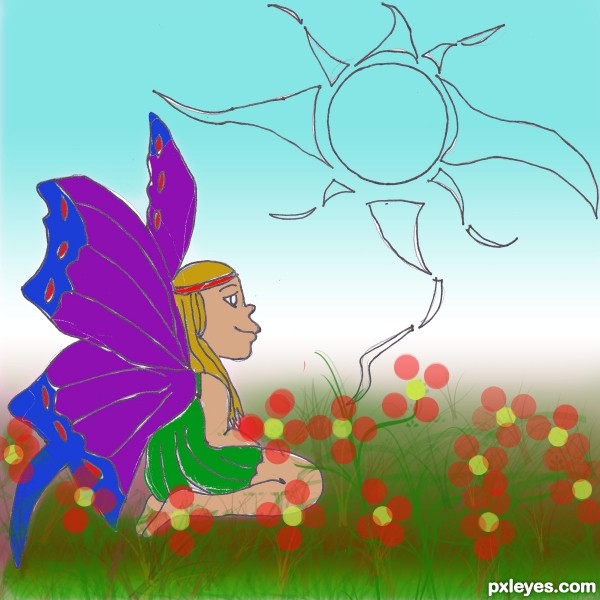 Creation of the sun: Step 5