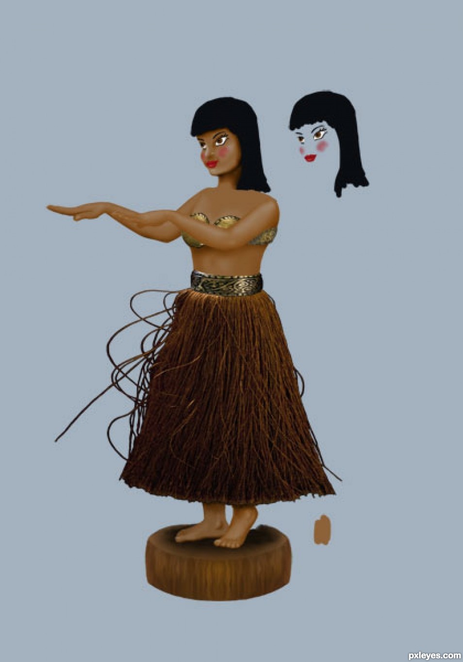 Creation of Hula Girl: Step 3