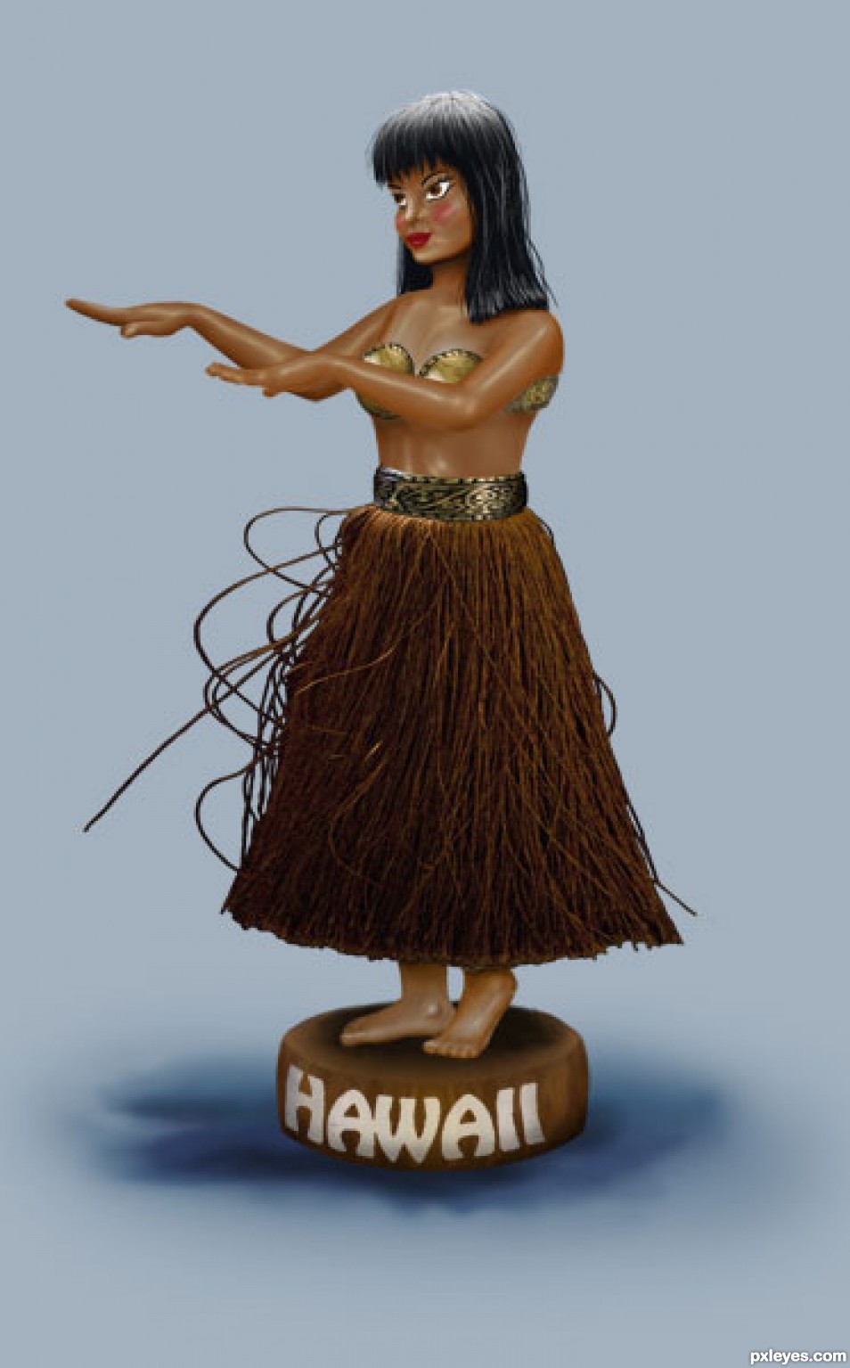 Creation of Hula Girl: Step 4