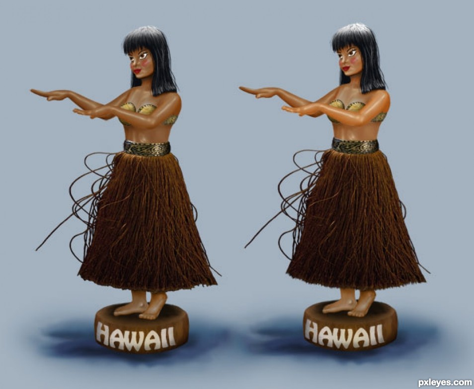 Creation of Hula Girl: Step 5