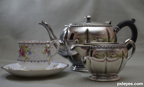 Tea Cup and Pot