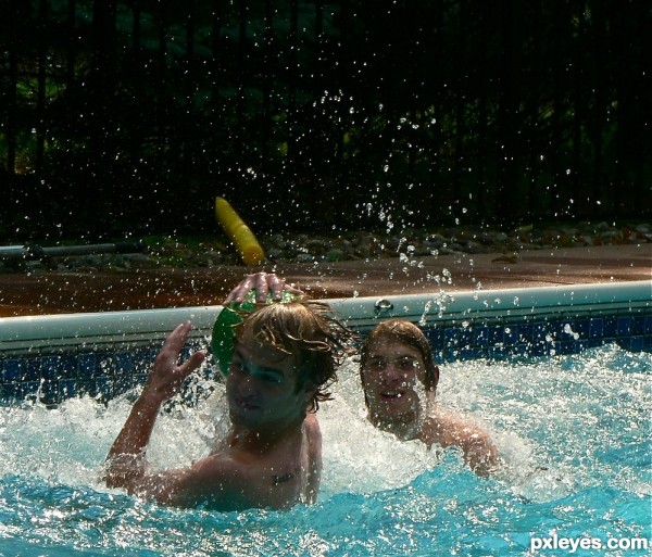 pool wrestling 