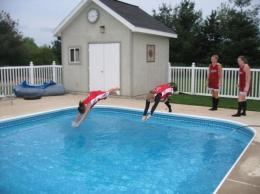 Polar bear plunge