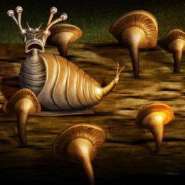 Mushroom Log Snail