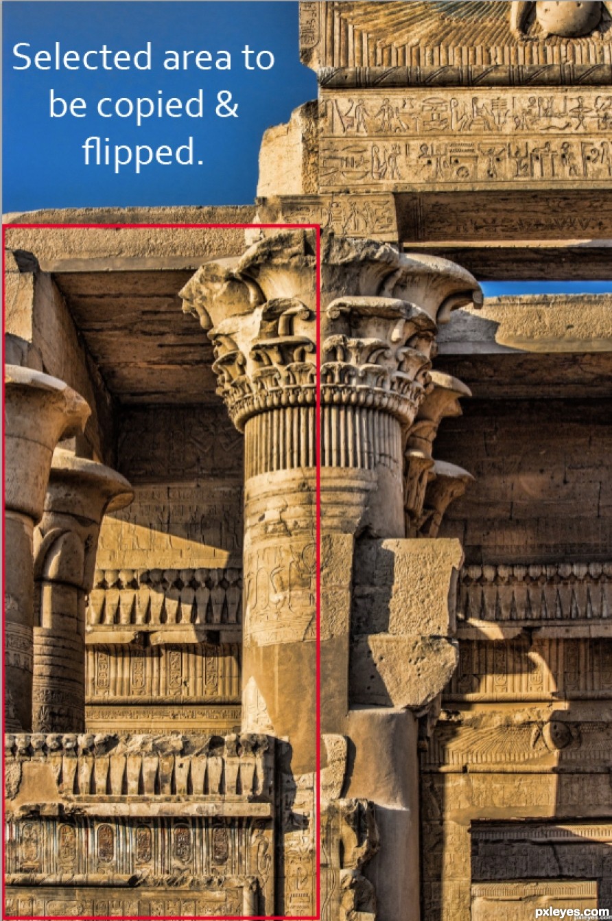 Creation of Temple of Hatshepsut: Step 1