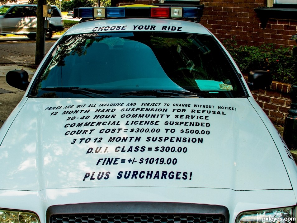 This is on a police car