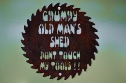 Shed door sign