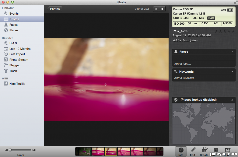 Creation of Water droplet : Step 1
