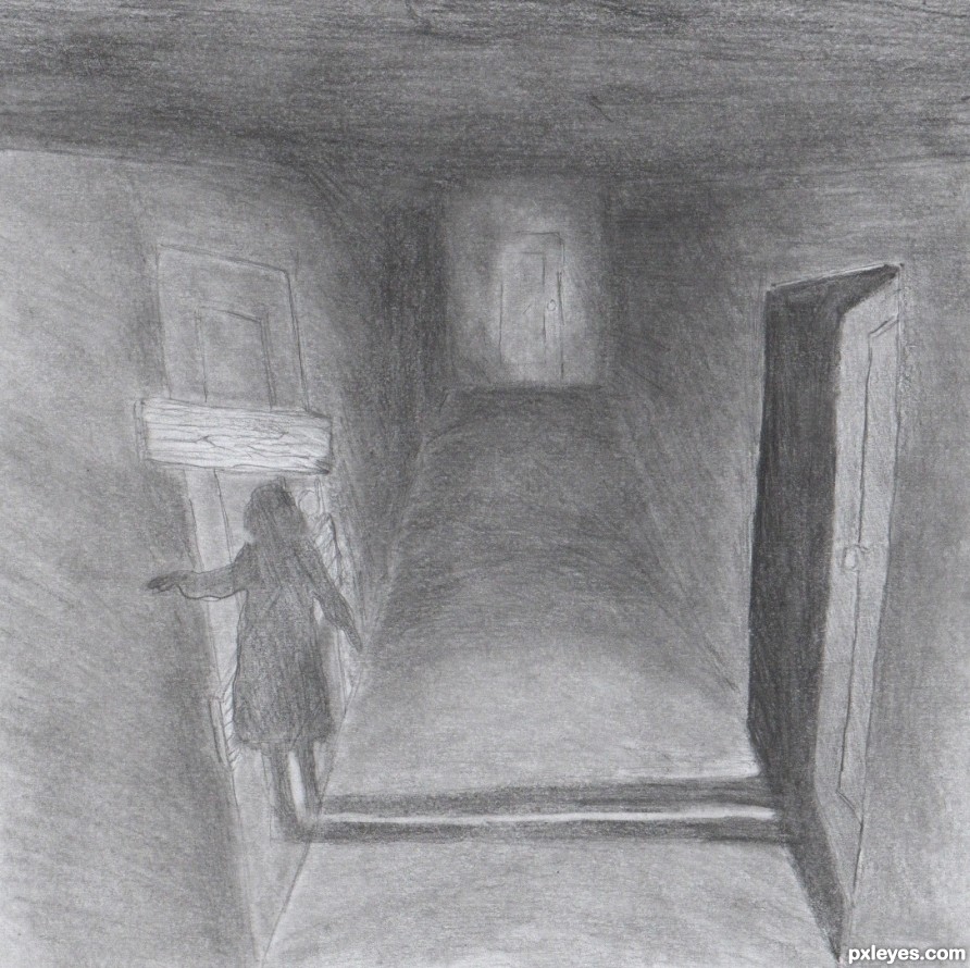 Creation of Dark Hallway: Final Result