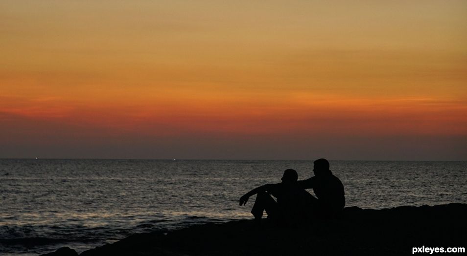 Watchin  the tide roll away