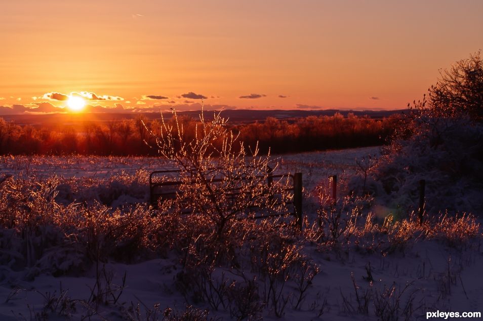 A sunset to ride off into...