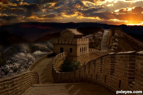 Great Wall at Sunset