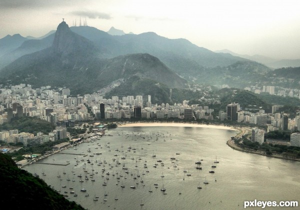 Creation of Corcovado view from Sugar Loaf - Rio de Janeiro (2010): Final Result