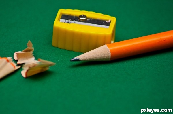 pencil and sharpener