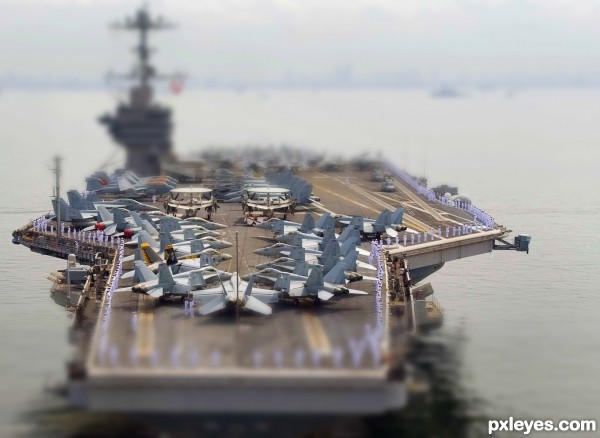  The aircraft carrier.