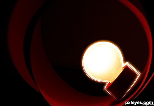 Creation of Glowing light bulb: Step 1