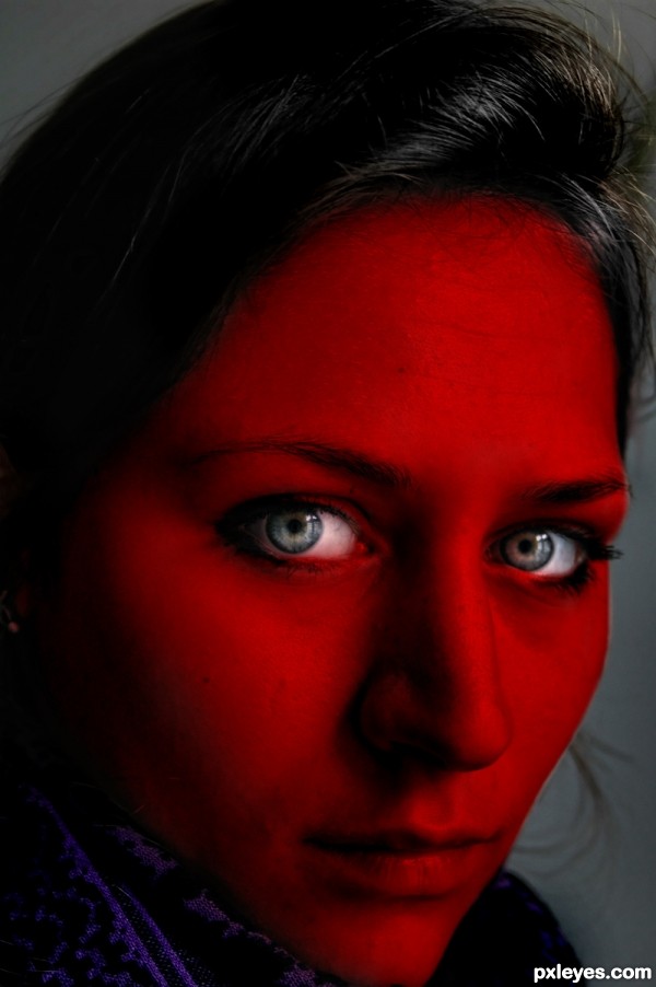 Creation of Beautiful Devil Eyes: Step 6