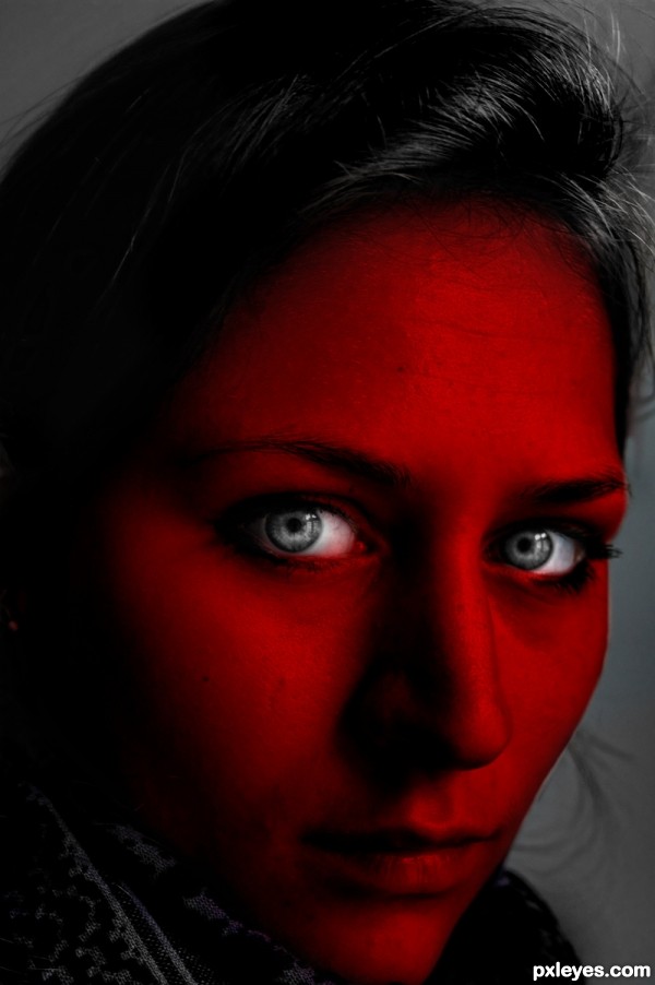 Creation of Beautiful Devil Eyes: Step 8