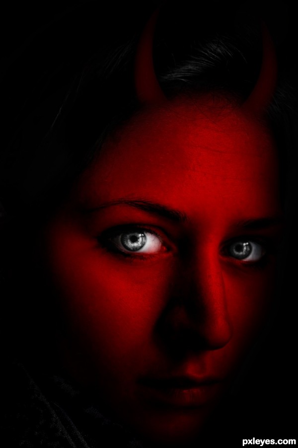 Creation of Beautiful Devil Eyes: Step 14