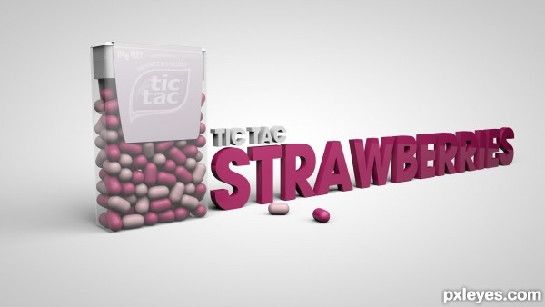 Creation of Tic Tac Strawberries: Final Result