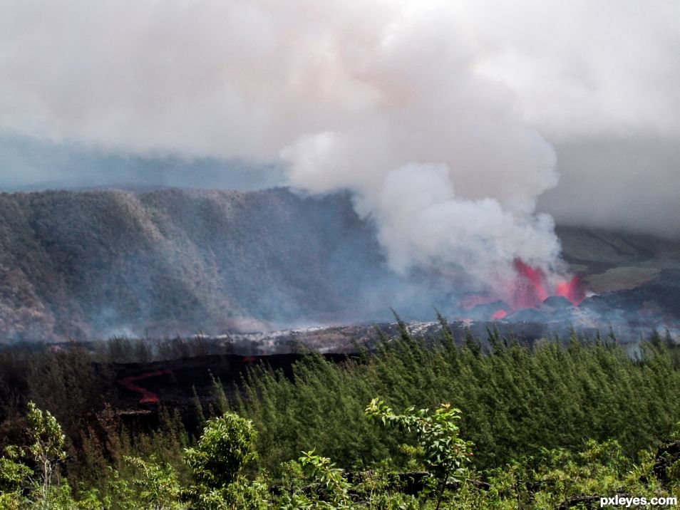 Creation of Volcanic planet: Step 1