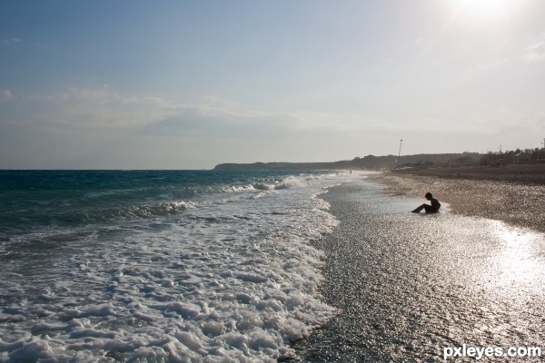 at the shore