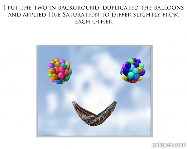 Creation of Floating Fantasy: Step 7