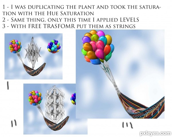 Creation of Floating Fantasy: Step 10