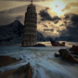 The leaning lighthouse of Pizaza Picture