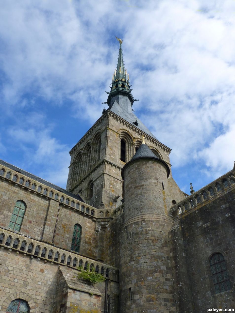 The bell tower of the abbey