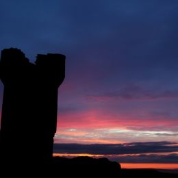 Silhouette of Moher Tower on Hag