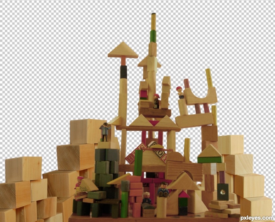 Creation of Monsters attack Toy Town: Step 2