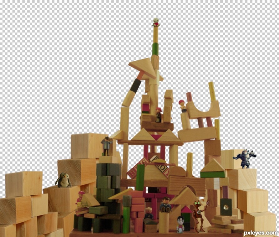 Creation of Monsters attack Toy Town: Step 3