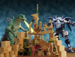 Monsters attack Toy Town Picture