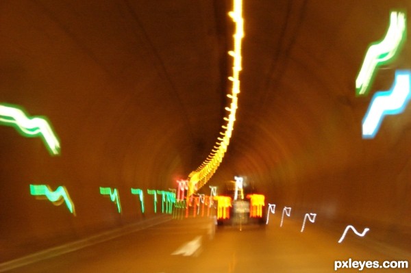 lights in the tunnel