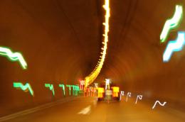 lights in the tunnel