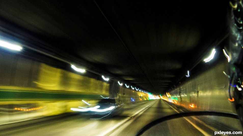 Crossing the tunnel